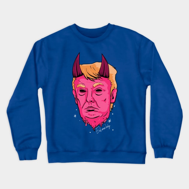 Evil Man Baby Crewneck Sweatshirt by ArtDiggs